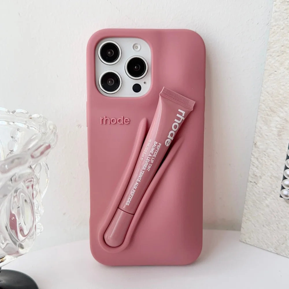 Rhode Lip Case – Silicone iPhone Case with Lip Gloss Holder